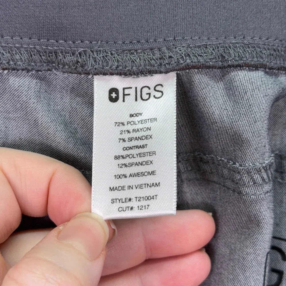 FIGS Scrub Pants Womens L/T Gray Kade Cargo Nurse Doctor Comfort Office Work‎